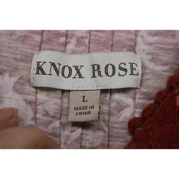 Knox Rose Women's Dress-Size Large-Boho-Bohemian Flowey Dress - Picture 3 of 7